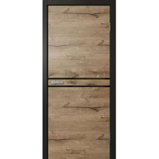 Дверь межкомнатная Сибирь Профиль Лофт LF03 Дуб пацифик, глухое полотно, кромка, молдинг